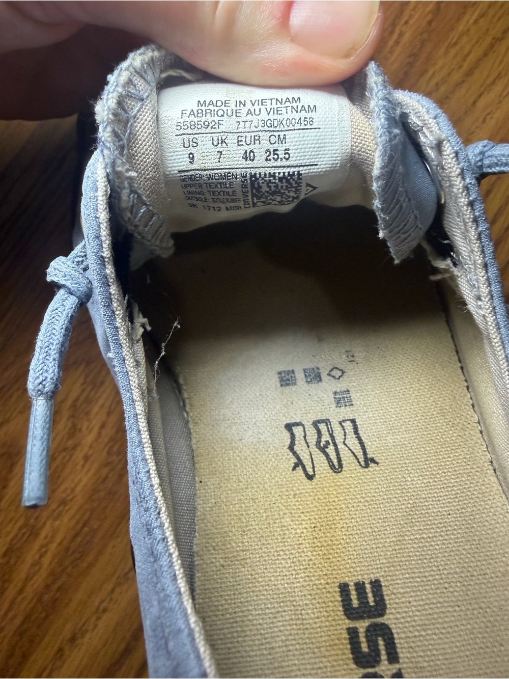 Converse Chuck Taylor All Star Shoreline Slip On Sneakers Blue 9 - Picture 5 of 6